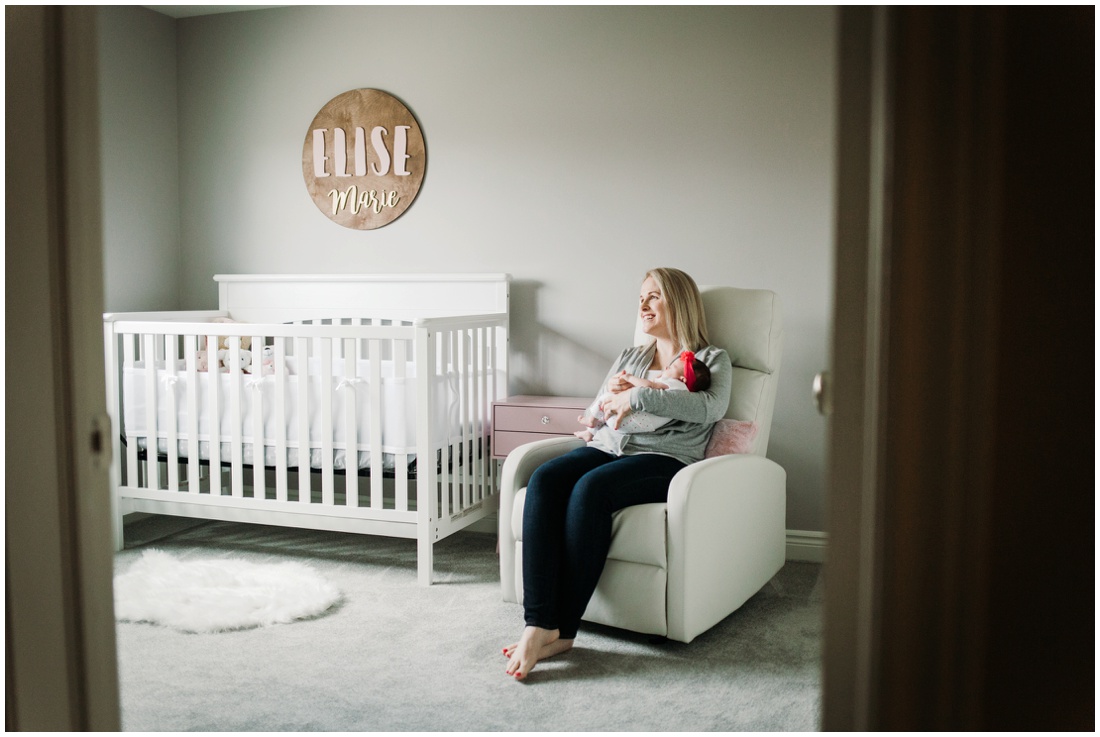 Lifestyle Newborn Photography | Ontario In-home Newborn Photographer - Brittany VanRuymbeke Photos + Films | Relaxing newborn session at home