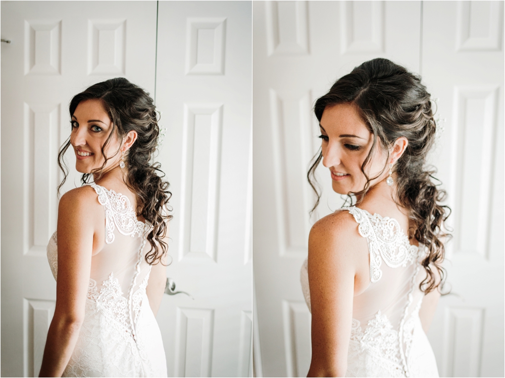 Chatham-Kent ON Wedding Photographer | Brittany VanRuymbeke Photos + Films | Ontario Wedding| bride portraits | lace wedding dress