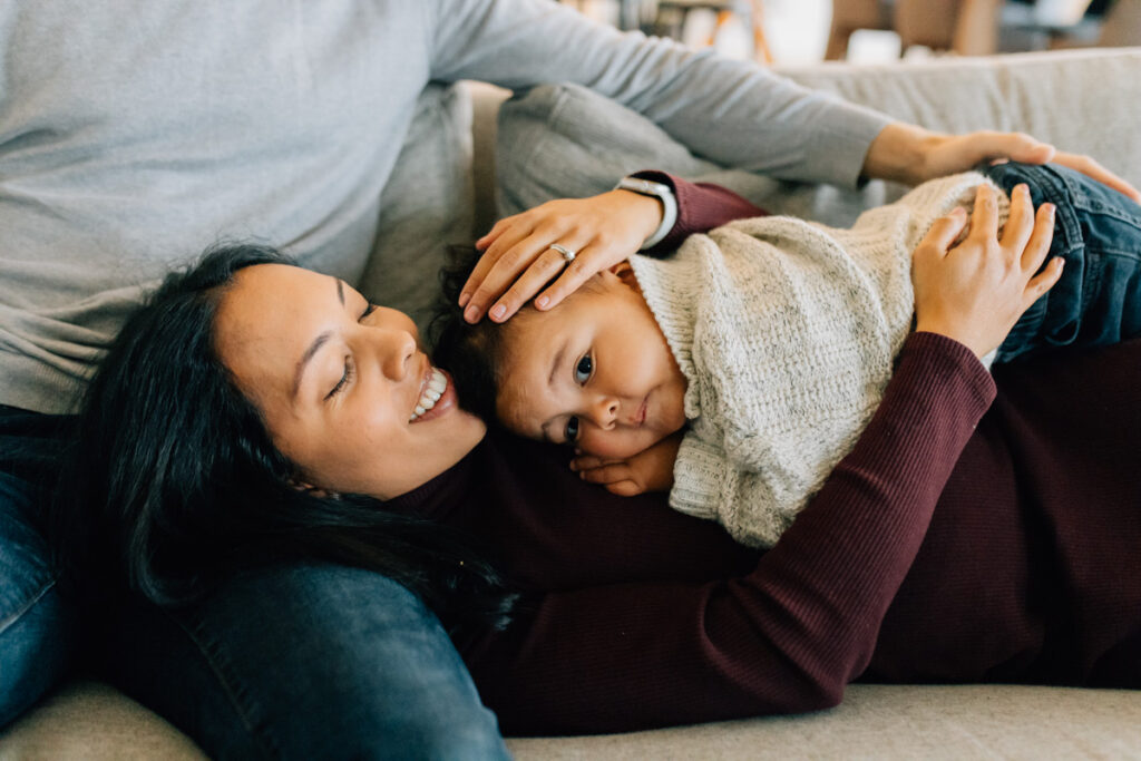 Relaxed in-home Maternity Session in Komoka, Ontario