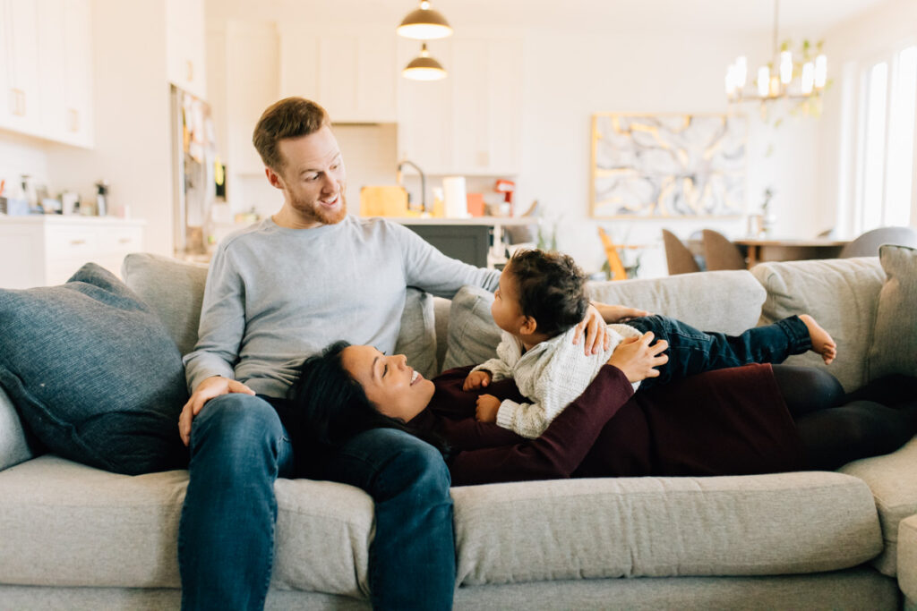 Relaxed in-home Maternity Session in Komoka, Ontario