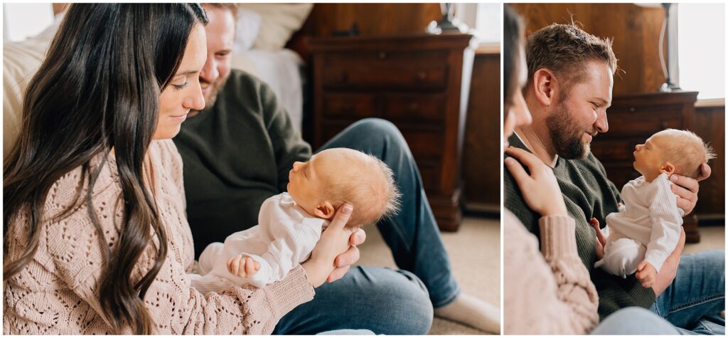 Chatham-kent Newborn session in a small home