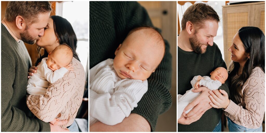 Chatham-kent Newborn session in a small home