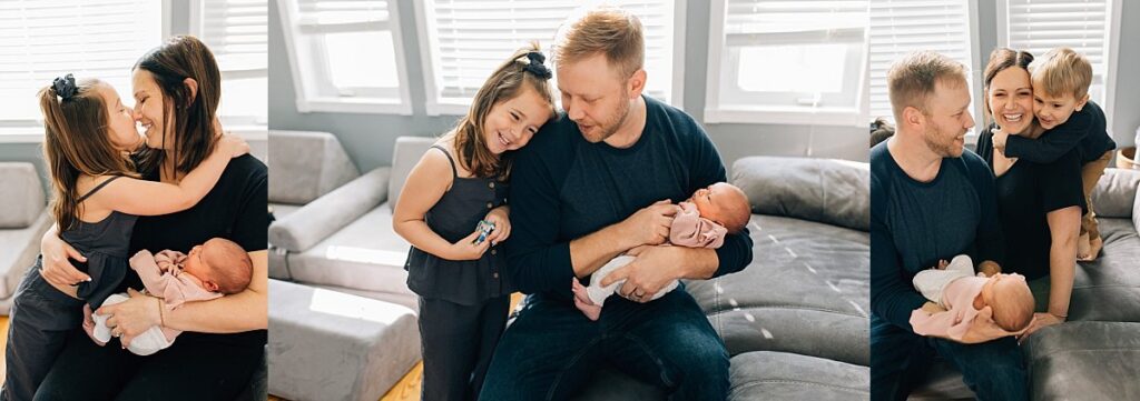 Why your home is the perfect location for family photos. Candid Family Photos at home. Brittany VanRuymbeke Chatham-Kent Family Photographer