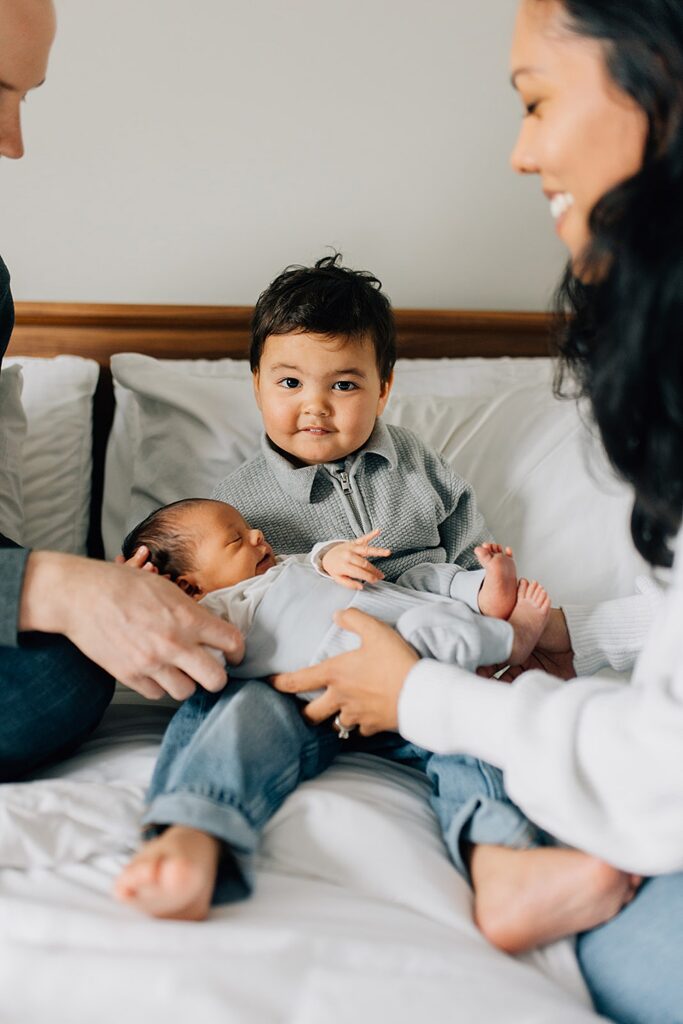 How To Include Older Siblings in Newborn Session - Chatham-Kent Newborn Photographer