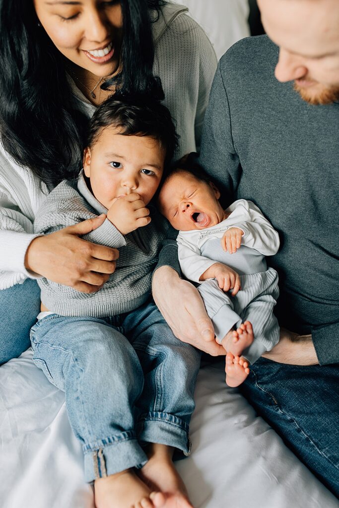 How To Include Older Siblings in Newborn Session - Chatham-Kent Newborn Photographer