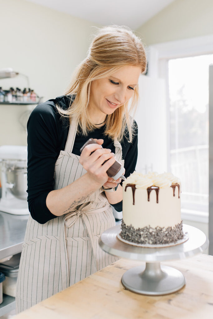 Behind the scenes of a Sarnia brand photography session with female business owner