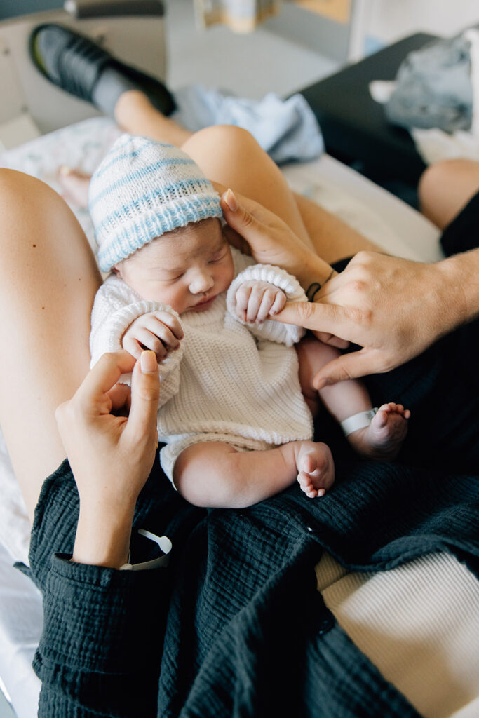 In hospital newborn session in Chatham-Kent Ontario by Brittany VanRuymbeke