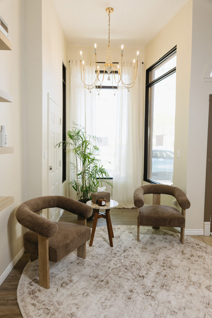 Interior of The Ivy luxury hair salon on Front Street in downtown Sarnia